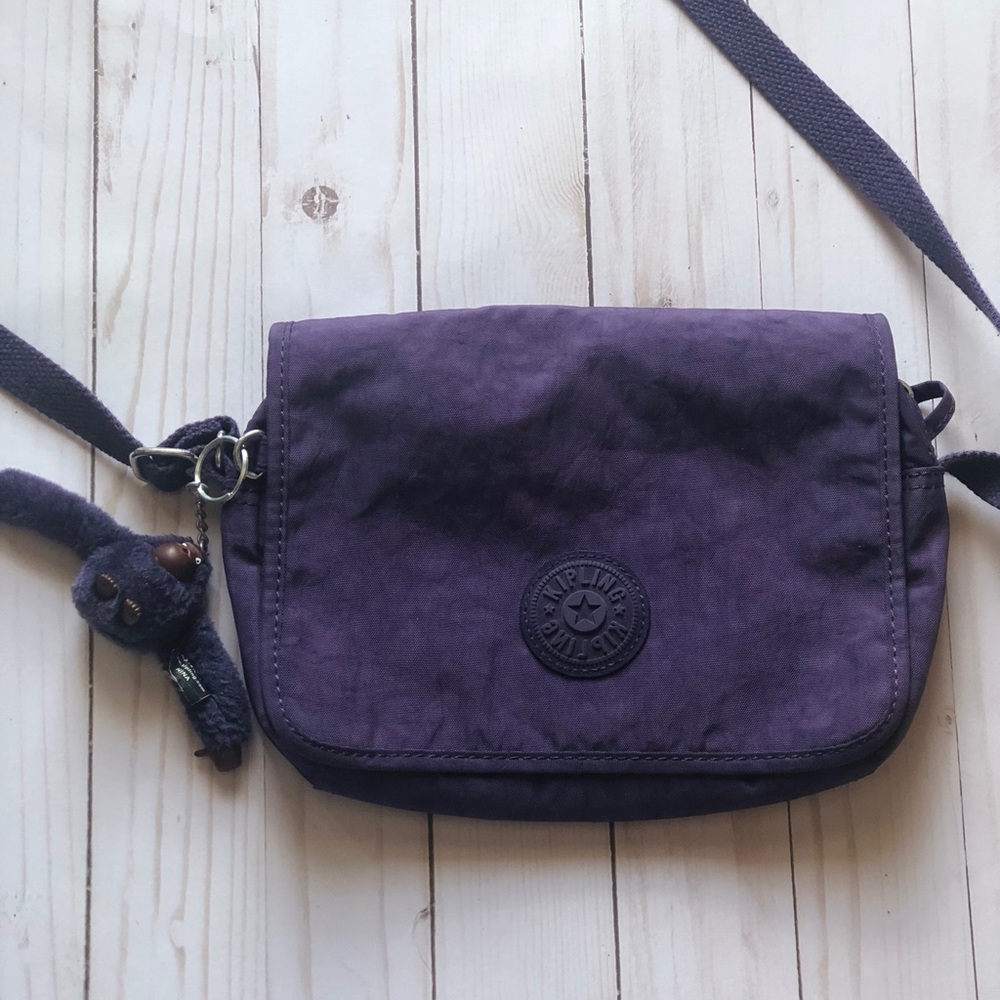 Purple Kipling crossbody